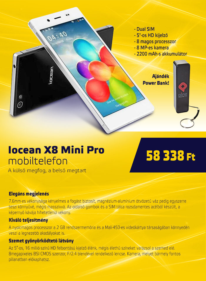 Iocean X8 Mini Pro mobiltelefon
