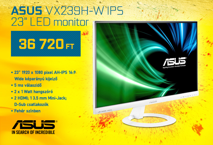 23 ASUS VX239H-W IPS LED monitor    